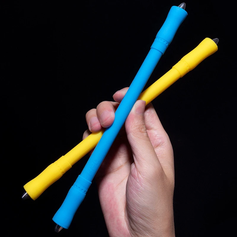 Silikonowy długopis obrotowy, fidget spinner, zabawki obrotowe dla dorosłych, antystresowe, antypoślizgowe, zabawki do kręcenia w dłoni dla dzieci, prezenty.