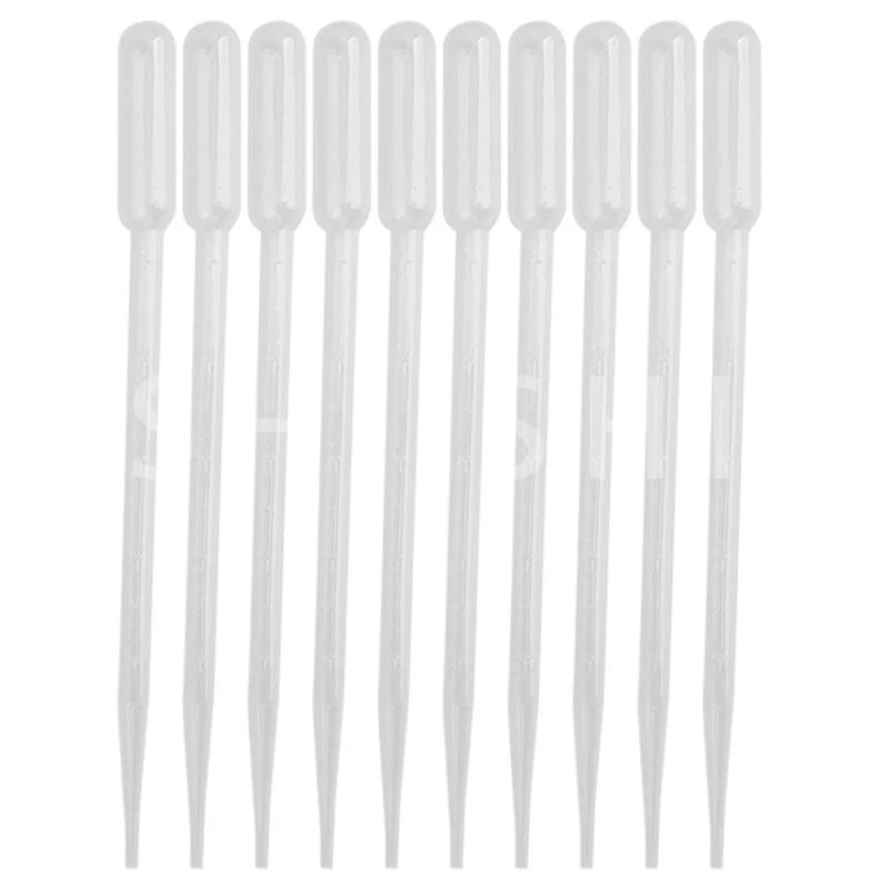 100Pcs 10ml Einweg Transparent Kunststoff Pipette Transfer Absolvierte Parfüm Flüssigkeit Pipette Labor Werkzeug