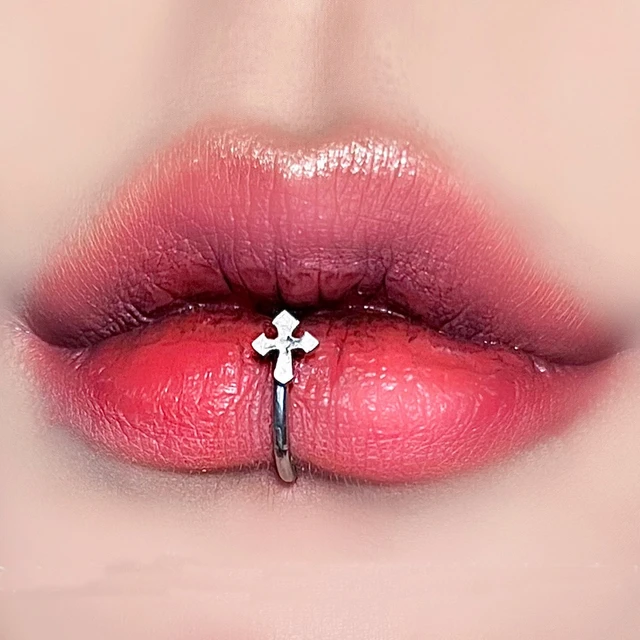 1PC Star Snake Bite Piercing Lip Ring Starinless Steel Vertical Labret Body Jewelry Hinged Clicker Helix Earring 16G AliExpress