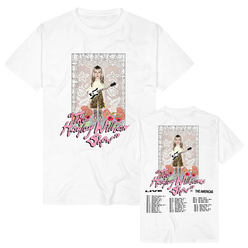 Live in America The Hayley Williams Show T-Shirt Sommer Baumwolle O-Ausschnitt Damen T-Shirts Grafik Merch Lockere, weiche Kurzarm-T-Shirts – Detail 3