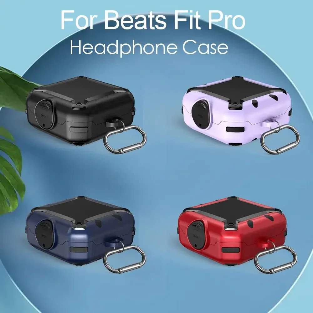 حافظة لهاتف Beats Fit Pro، غطاء حماية من السيليكون الناعم مضاد للخدش ومضاد للصدمات، ملحقات سماعات أذن متينة وخفيفة الوزن