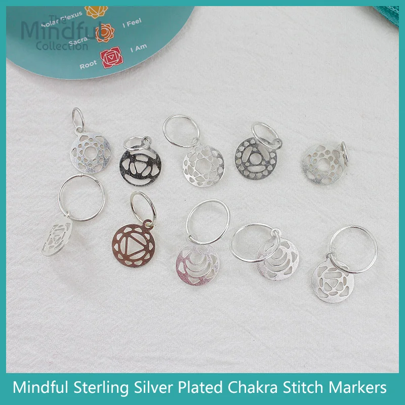 Knitters Pride Mindful Collection i pennarelli Charka placcati in argento Sterling