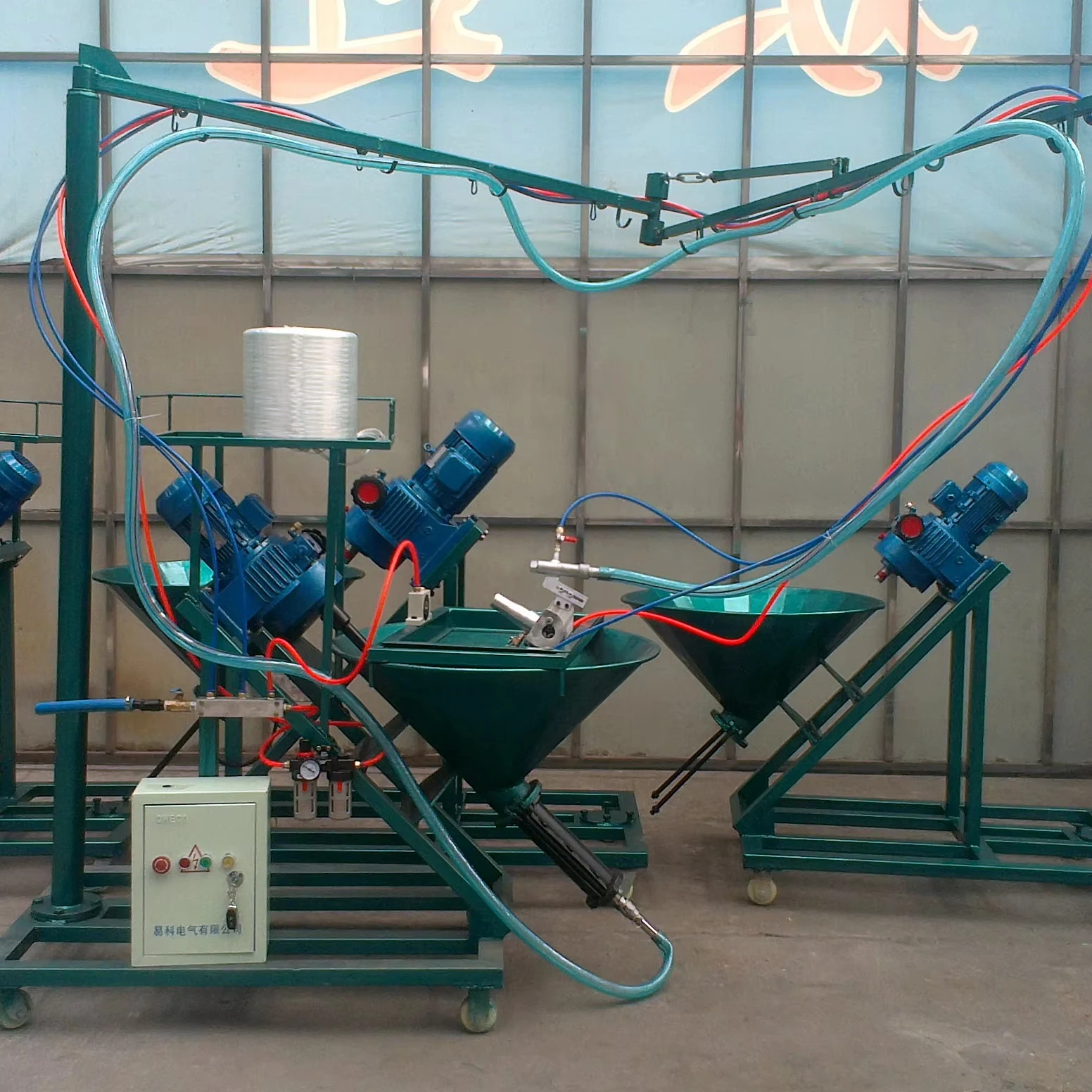 

Customized GRC Spray Plastering Machine 2.2-3KW 380V For Fiber Cement Component Production 300-400㎡/Hour