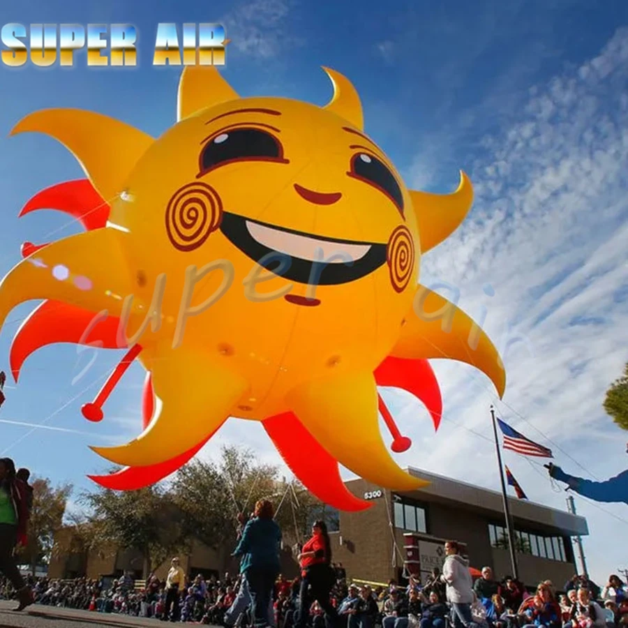 Best price custom inflatable sun cartoon model with air blower for event/activities decoration made by  super air