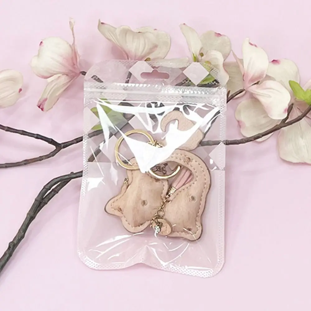 أكياس قابلة للطي ذاتية الغلق مع فتحة تعليق ، حقيبة تغليف لعرض المجوهرات ، حقيبة قفل بسحاب سميك قابلة للإغلاق ، جديدة