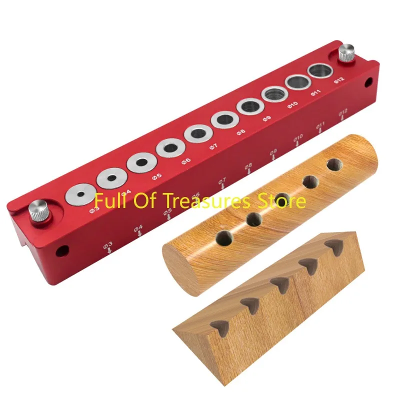 

Woodworking hole locator, square wood 45 degree drilling, round wood tenon hole puncher, positioning plate type splicing board