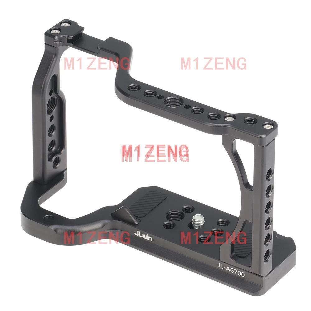 

quick release Rabbit cage Rig Handle Film Arm support bracket Stabilizer for SONY A6700 camera video led microphone tripod