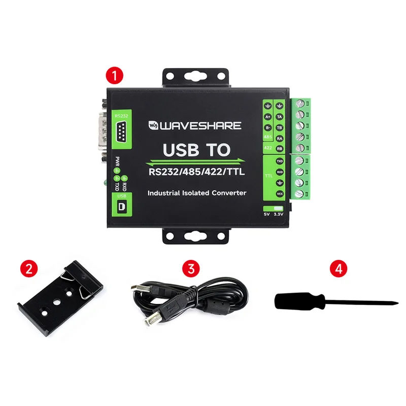 FT232RNL USB TO RS232/485/422/TTL Interface Converter Industrial Isolation for Mac Windows Linux Android