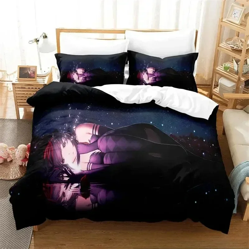 

Anime Puella Magi Madoka Magica 3D NEW Duvet Cover Pillowcase Bedding Set Adult Boy Girl Bedroom Decoration Single Double Large