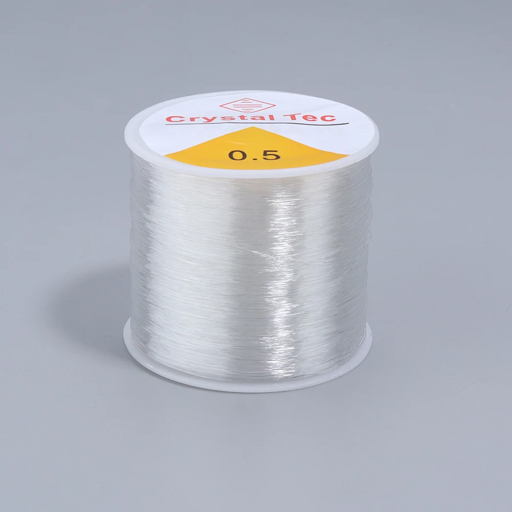 0,4-1mm Elastische Kristall Schnur Transparent Perlen Faden Stretch String Linie Für Schmuck Machen DIY Halskette Armbänder Material