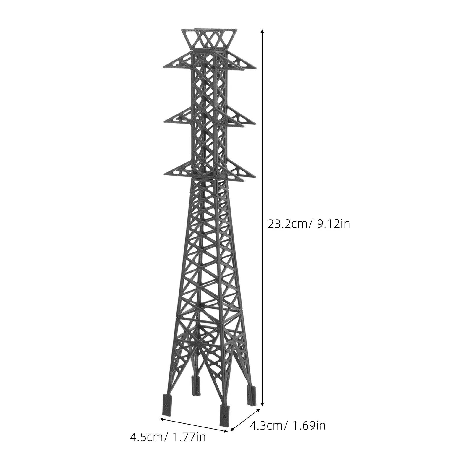Miniature Electrical Transmission Tower Detailed Design for Hobbyist Modeling and Railway Scene Enhancement