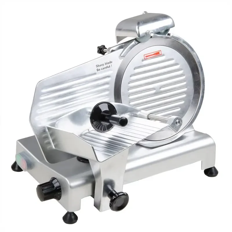 Commercial 10 Inch Frozen Meat Cutter Semi Automatic Slicer Grinder Machine For Beef Mutton Pork Processing Kitchen Equipment
