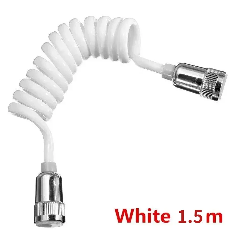 1.5/2/3/5M Telephone Line Style Spring Flexible Shower Hose Water Plumbing Toilet Bidet Sprayer Gun Connect Pipe