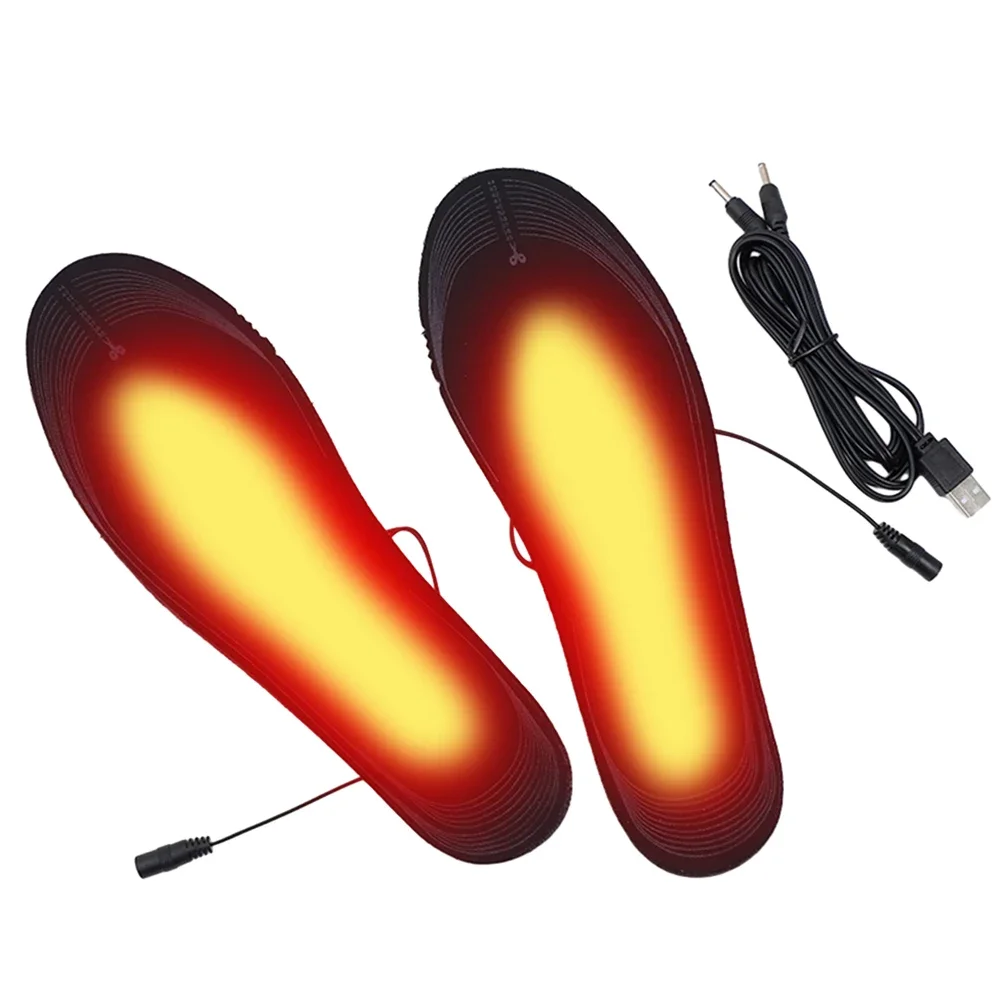 

Unisex Electric Foot Warmer Adjustable Temperature Rechargeable Heated Insoles Multifunctional for Winter Fishing Hiking Camping