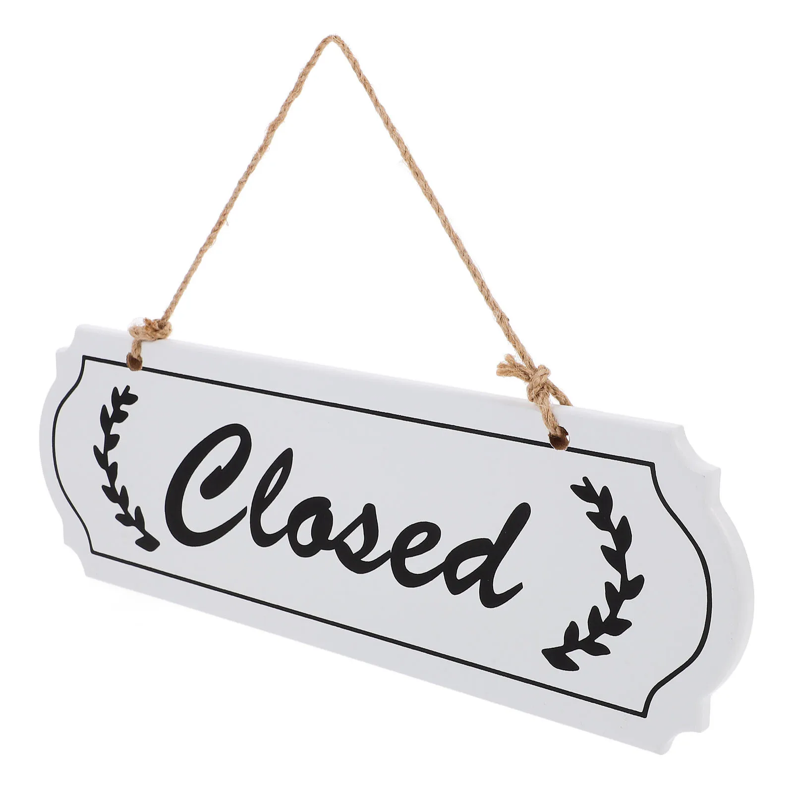 

Double Sided Wooden Open Close Sign for Stores Cafes Lobby Doors Exterior Indoor Use Stylish Business Hours Display Decorative