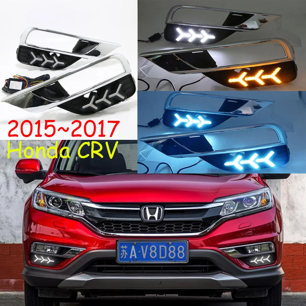 2015~2017year headlamp for Honda CR-V CRV daytime light car accessories LED DRL headlight for CRV fog light