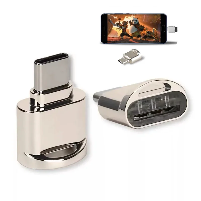قارئ بطاقات USB من النوع C TF Micro SD OTG3.0 محول قارئ بطاقات الذاكرة من النوع C لأجهزة الكمبيوتر المحمول والهواتف الذكية ﻿