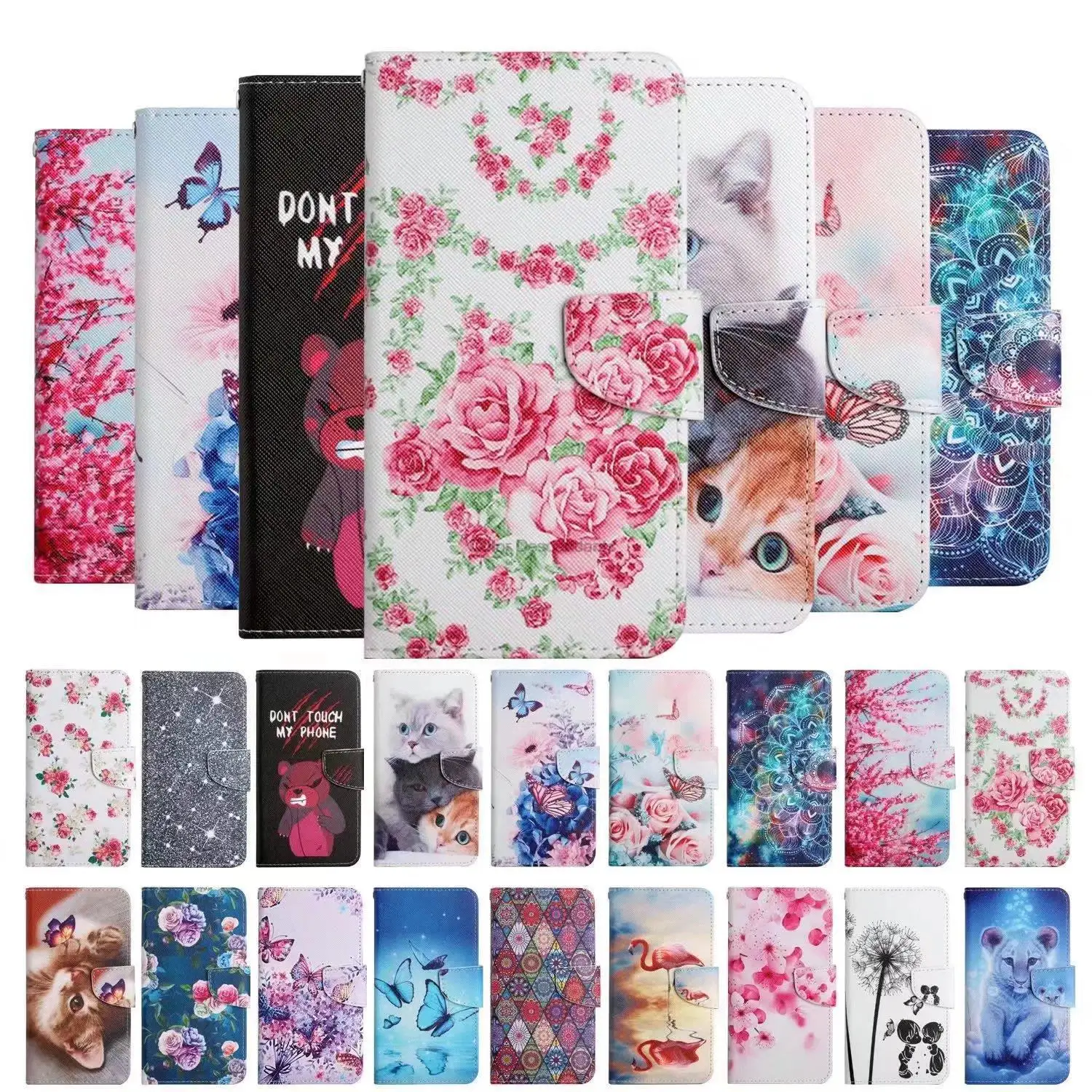 For Samsung Galaxy A50 Leather Case on for Coque Samsung A50 SM-A505F A505FN A505GN A505G A505FM Cover Flip Wallet Phone Cases