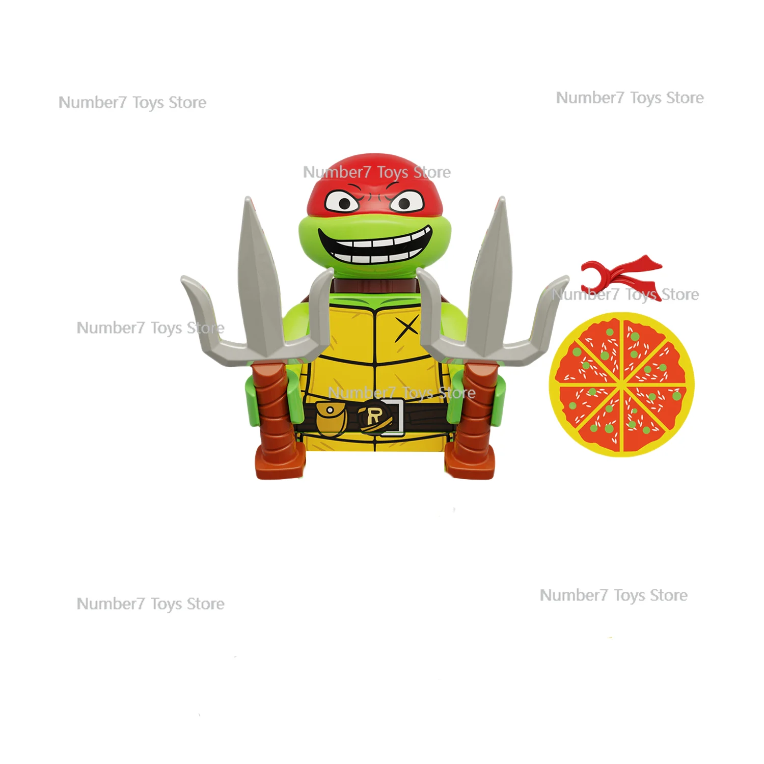 4pcs Teenage Mutant Ninja Turtles Scooter Props Character Building Blocks Cartoon Mini Action Figures Toys Kids Christmas Gifts