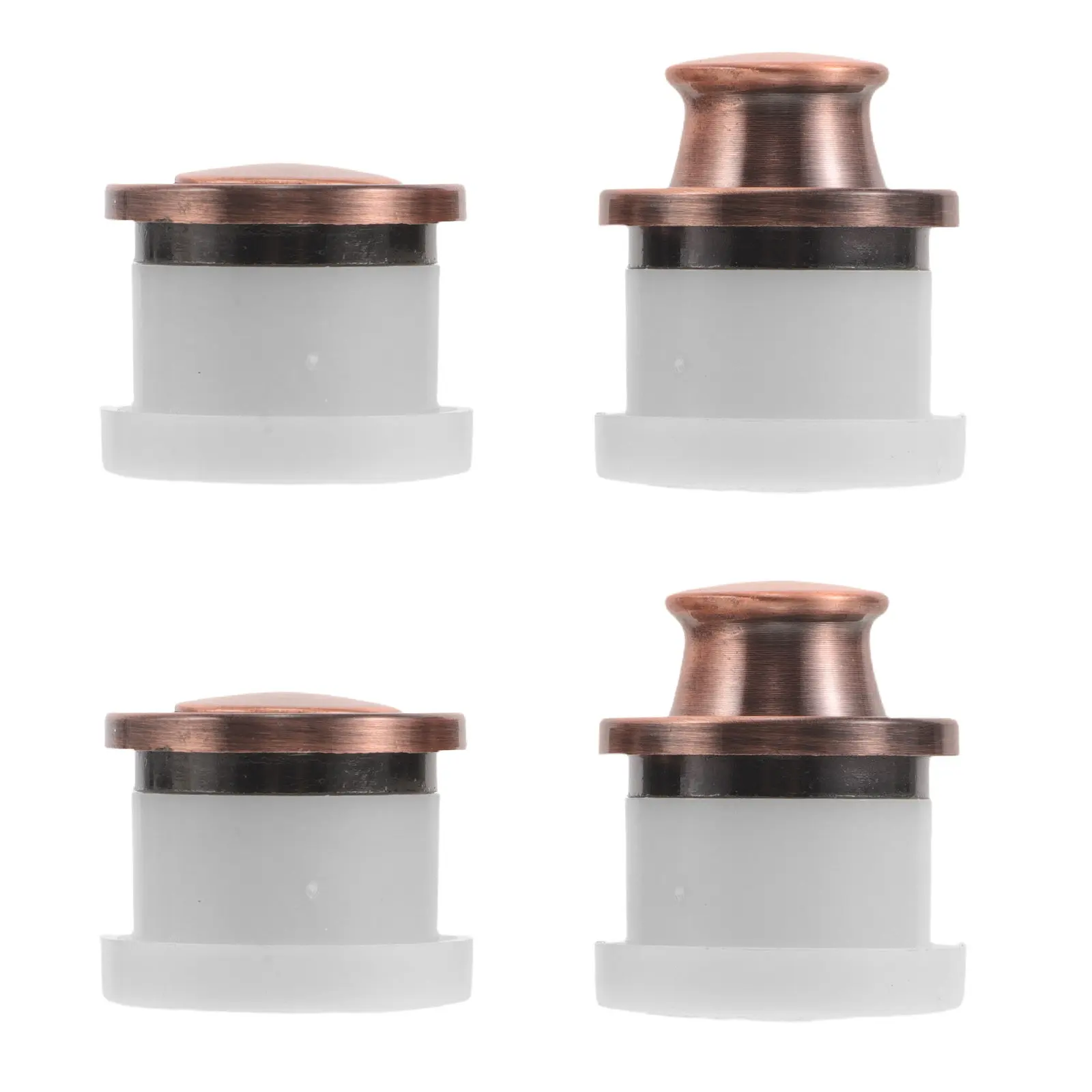 4Pcs Invisible Cabinet Drawer Pulls Recessed Hidden Handles Spring Loaded Flush Mounted Built-in Pulls for Wardrobe Closets