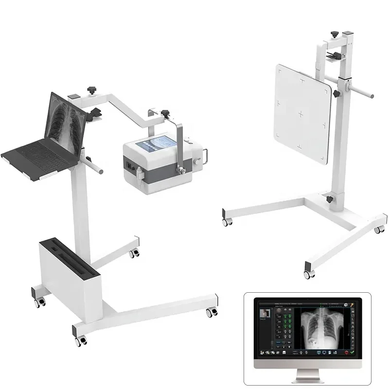 Iray Medical Radiology Diagnostic Equipment 5Kw High Frequency Dr X Ray System Mobile Digital Veterinary Xray Machine