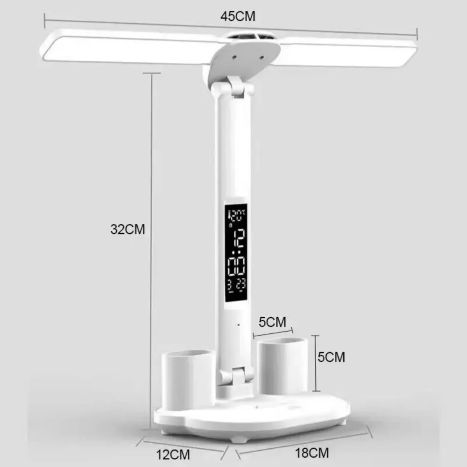 Efficient and Versatile LED Desk Lamp - Ideal for Optimal Illumination Seekers, Professionals, and Students. Three Adjustable Br