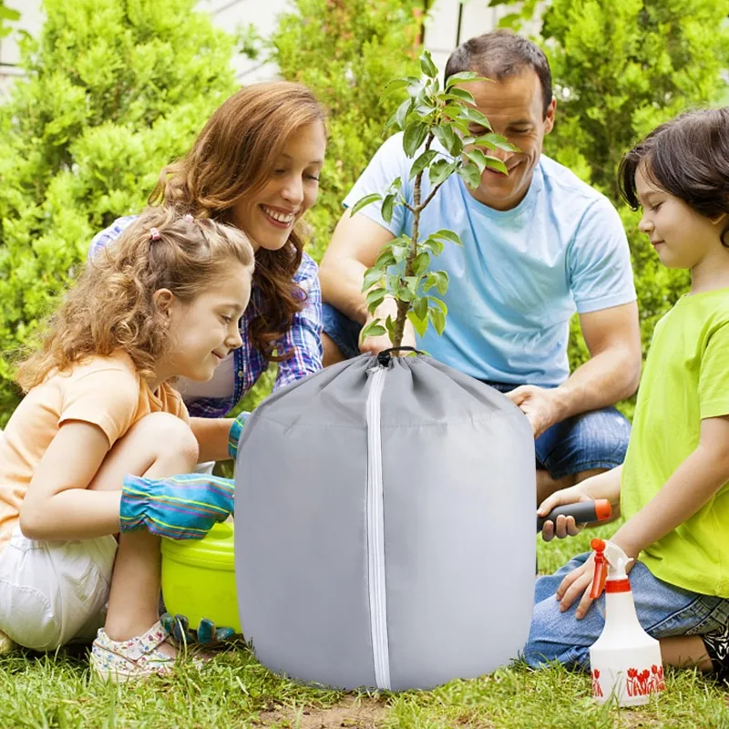 Vaso de flores capa protetora respirável e absorvente de água jardim planta capa de isolamento térmico árvore de fruto à prova de frio