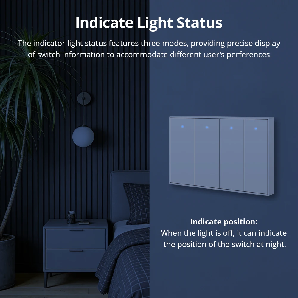 Zigbee Wall Light Switch with Neutral No Neutral 1 2 3 4 6 Gangs Interruptor Works with Tuya Smartthings Alexa Google Home
