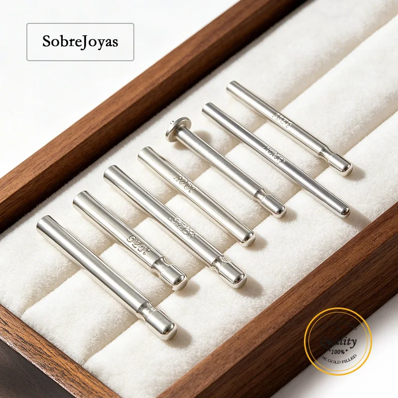 Pernos para Pendientes de Plata de Ley 925 con Perlas, Pernos Fusion para Fabricación de Joyas, Accesorios para Pendientes de Plata