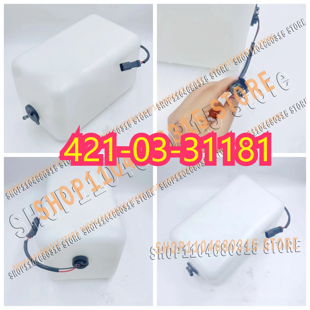 

421-03-31181 High Quality Reserve Water Expansion Tank Cooling WA270 WA320 WA380 WA430 WA470 WA480 for Wheel Loader 4210331181