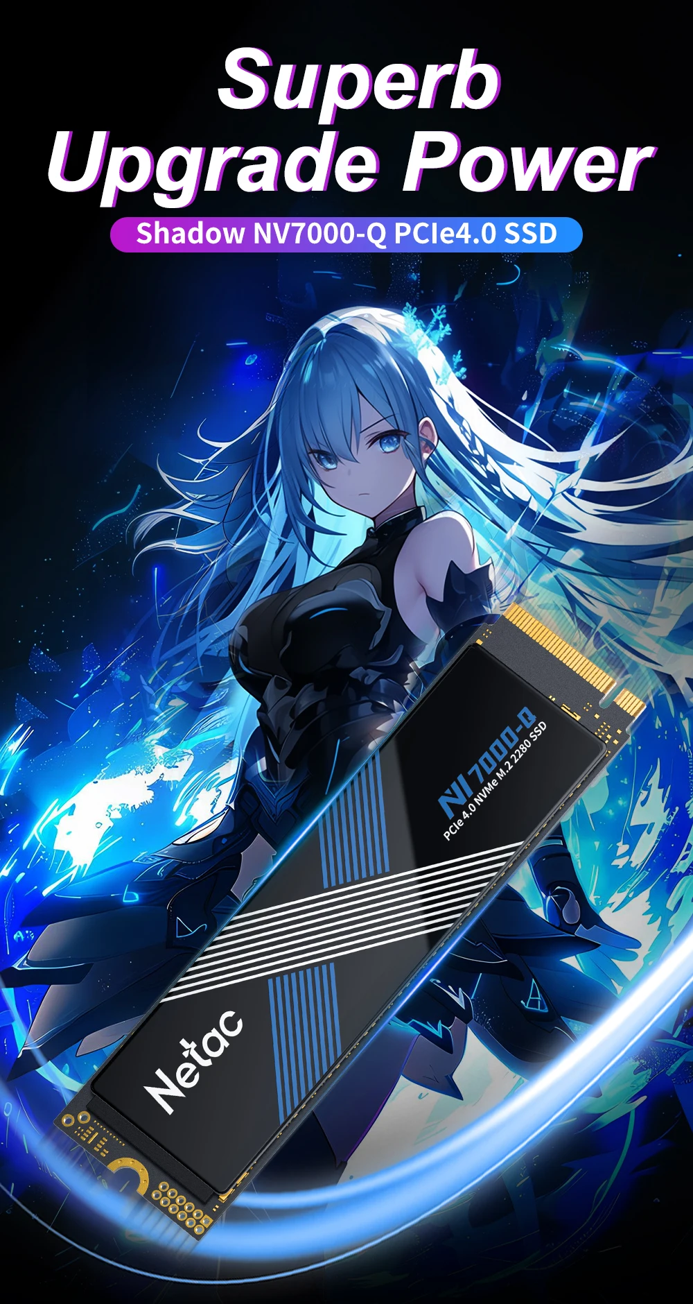 Netac M.2 SSD 1 TB 2 TB SSD 4 TB Festplatte M2 SSD M.2 NVMe PCIe4.0X4 SSD Interne Festplatte für PS5 Laptop Desktop – Detail 1