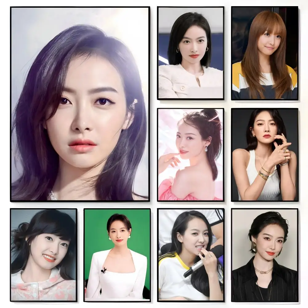 Charismatic Chinese Singer Beautiful Actor V-Victoria Song Poster American Film Mural Home Childrens Room Wall Decor Print