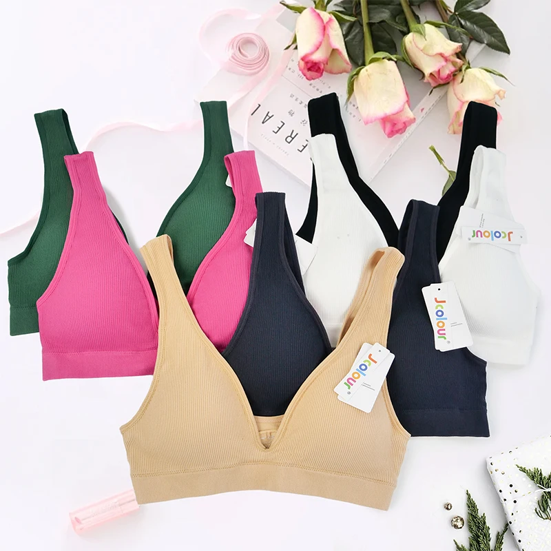 Women's Deep V Neck Bra Bra Female Seamless Bra Bra Bra With Push Up Support Bra Bra Top Underwear