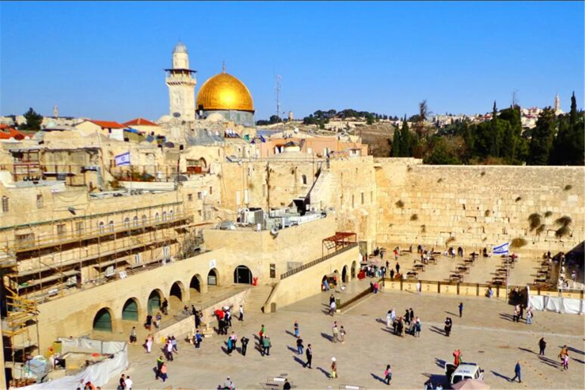 القدس سيتي سكيب صور بوث التصوير خلفية الجدار الغربي ديفيد برج خلفية ل سوكوت روش هاشانا الديكور
