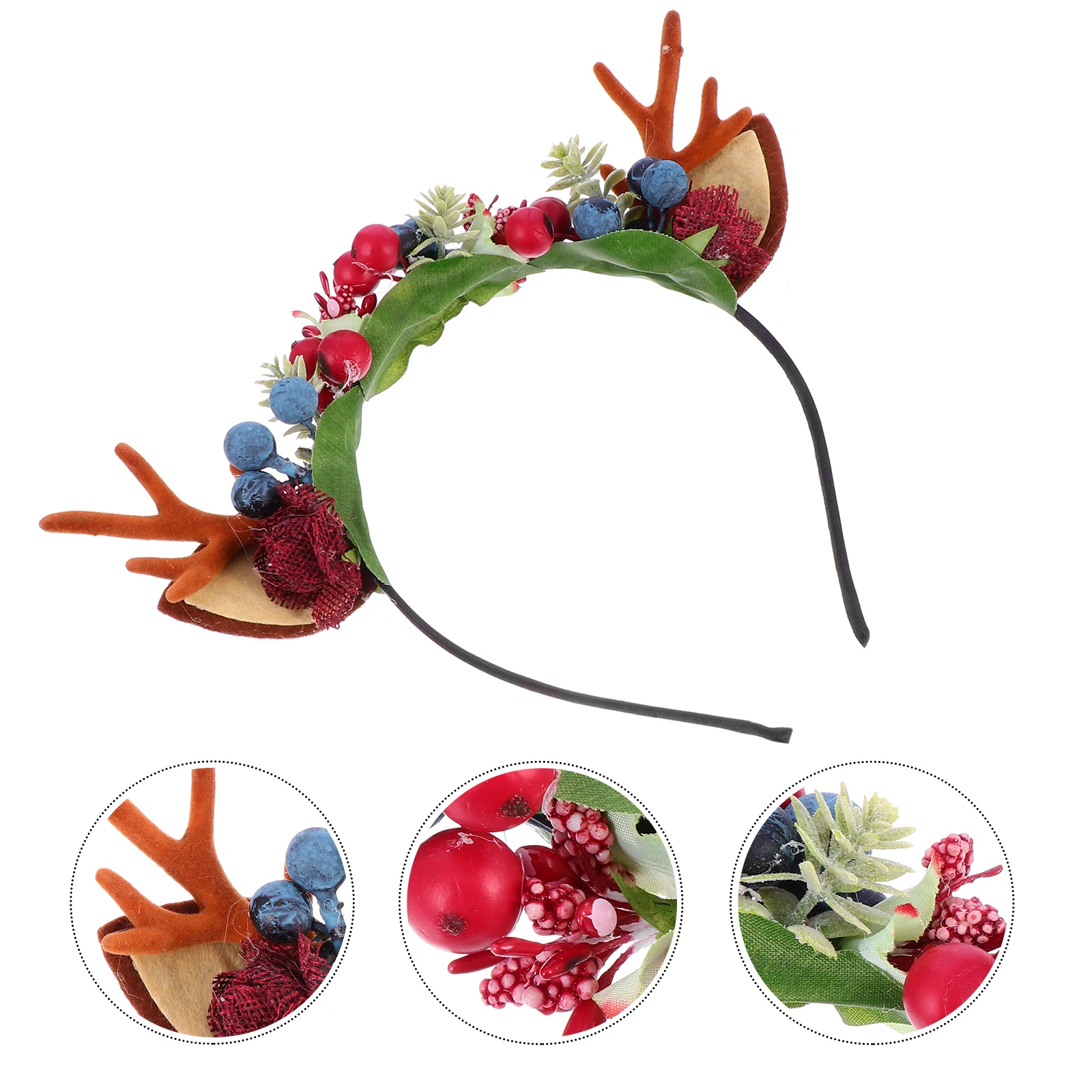 

Christmas Headdress Hair Decoration Cute Deer Antlers Headband Lovely Hoop Hairstyle Tools for Girls Party Christmas Themed