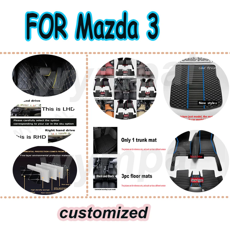 LUXURY Car Floor Mats For Renault Fluence 2011 2012 2013 2014 2015 2016 2017 Custom Auto Foot Pads