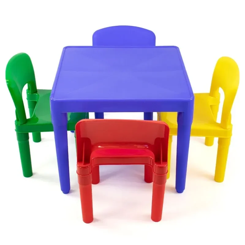 Tot Tutors 5 Piece Table and Chairs Set for Kids - Primary Study Table for Kids