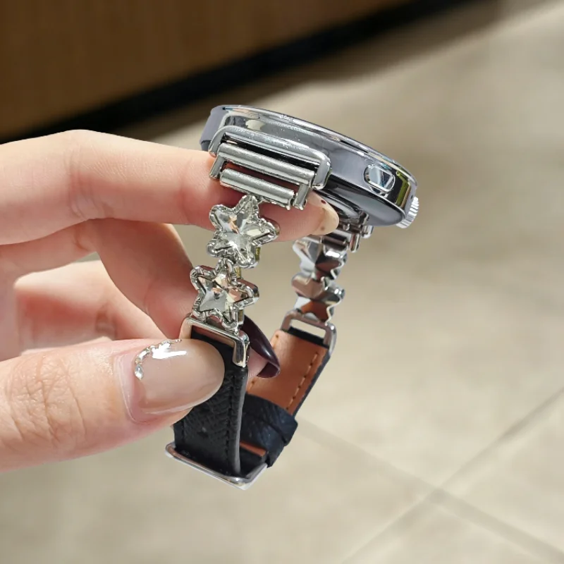 

Кожаный ремешок для часов HUAWEI Watch Fit3/Fit4 и HUAWEI Band 8/9/10NFC, изготовленный вручную.