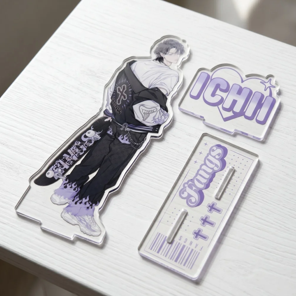 FANGS Yaoi Manga Ichii Aogiri En Utsugi Acrylic Stand Keychain Double Layer Double Sided 15cm Desk Decor Collectible Fan Gift