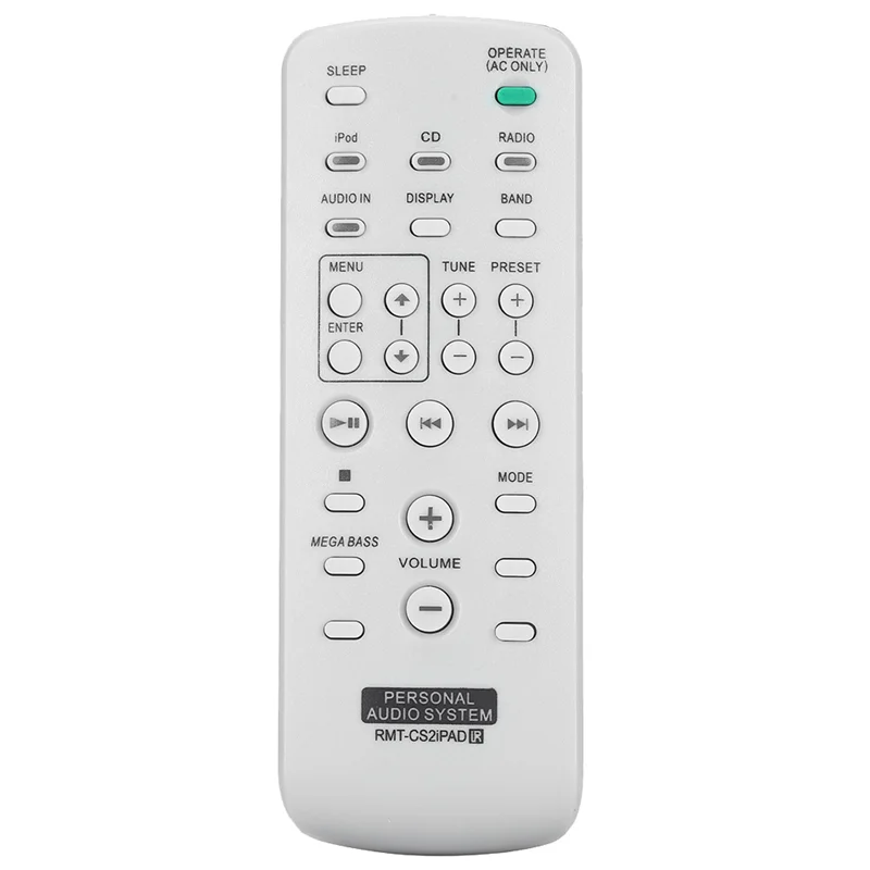 Replacement Remote Control for Sony RMT-CS2IPA ZS-S2IP ZS-S4IP Audio System Speaker Remote