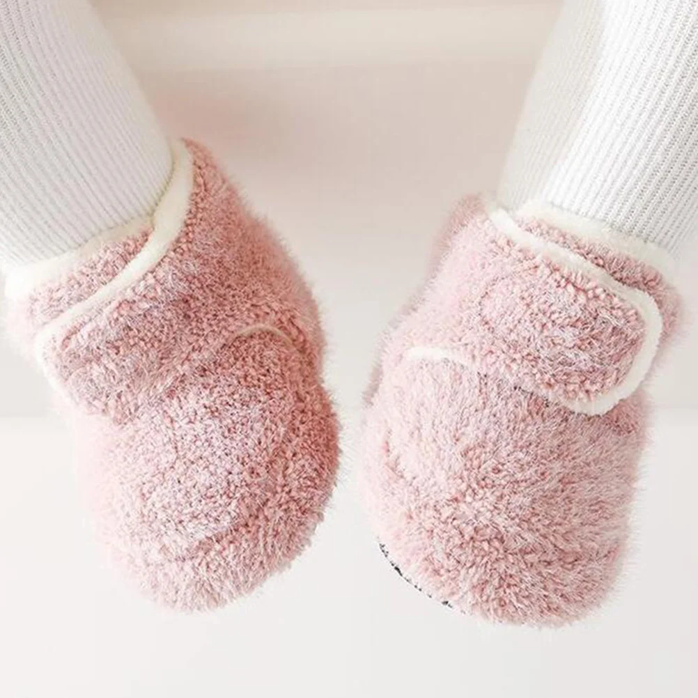 

1Pair Infant Walking Shoes Breathable Toddler Non Slip Warm Baby Crib Shoes Durable Casual Comfortable Footwear