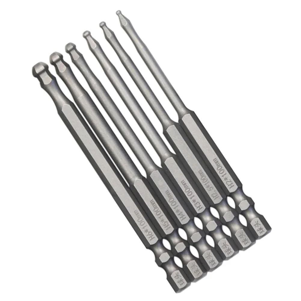 Construction Screwdriver Bit Hex Screwdriver Ball End Screwdriver Bit Ball Head Hexagon Screwdriver Bit Hand Tools