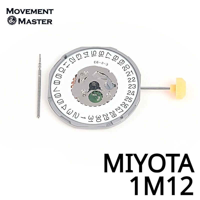 

Новинка, оригинальный японский кварцевый механизм MIYOTA 1M12, дата 3/6, часовой механизм, запасные части для ремонта
