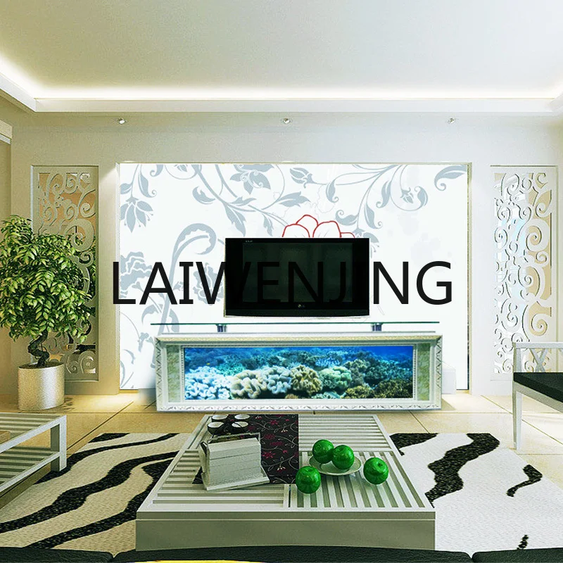 Fish tank TV cabinet Ecological aquarium Household living room Floor to ceiling glass bar coffee table Free water change