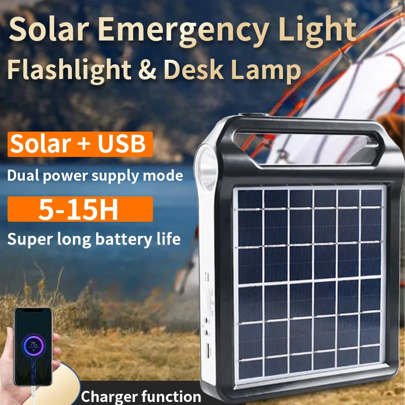 Wholesale Home Multi-function Solar Lighting Phone Charger 3000Mah Outdoor Laptop Wireless Power Bank For Hiking