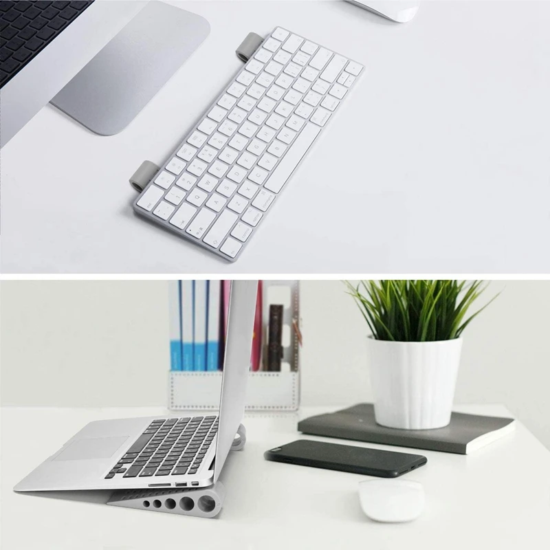 (4 Pack)Notebook Stands, Anti-Slip Increase Elevated Stand Holder, Desktop Stable Tilting Wedge For Laptop