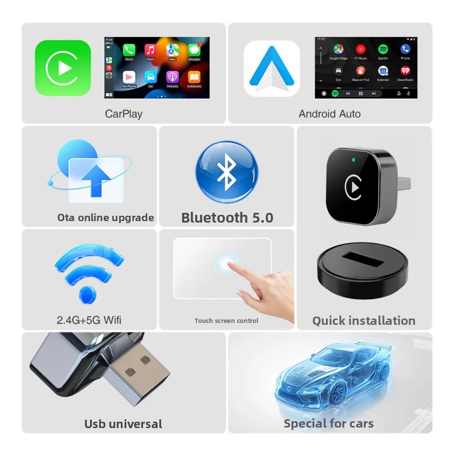 NEW Wireless CarPlay Wireless CarPlay Adapter for Original Car Screen Premium Wireless CarPlay Box Better Experience Carpla