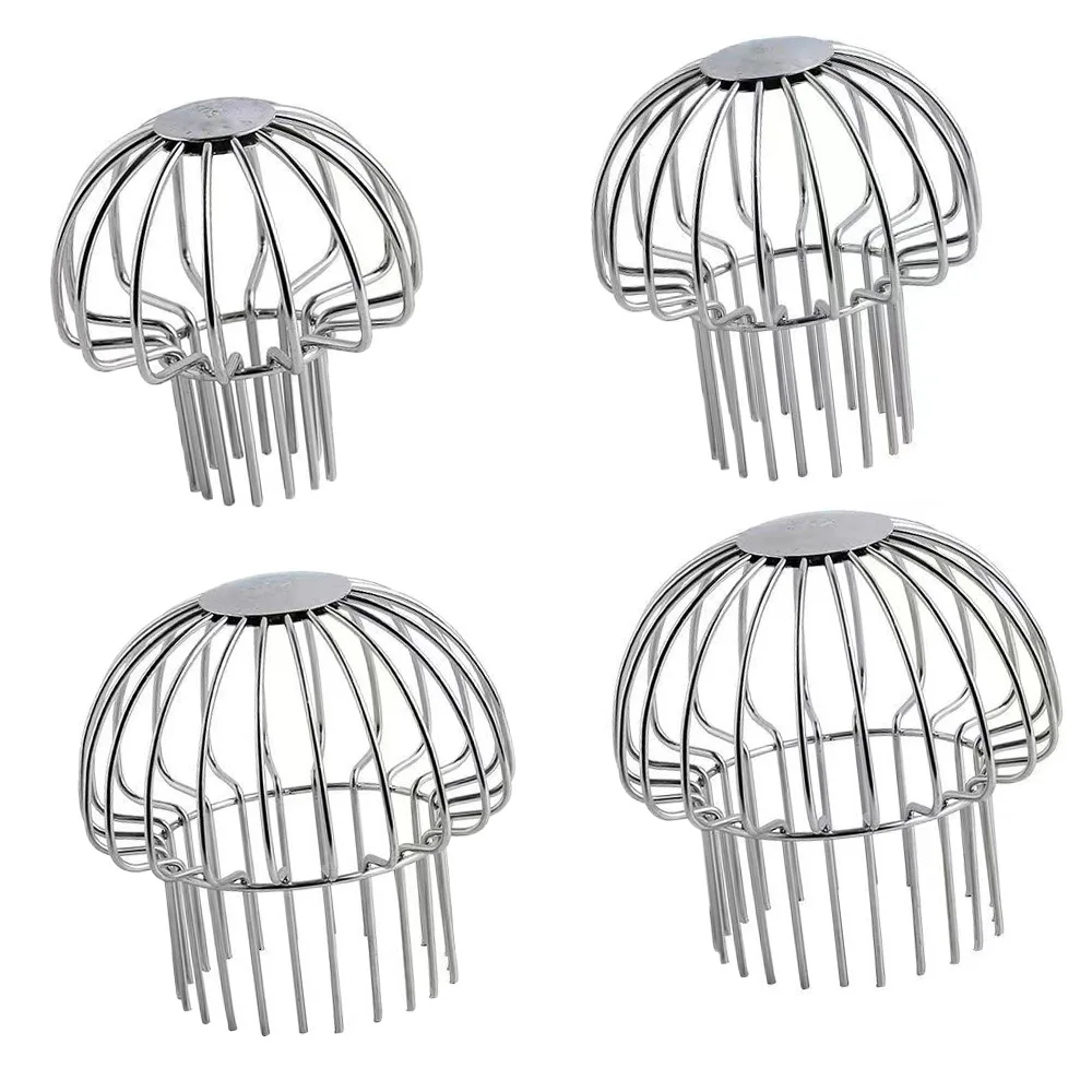 Strainer Garden Landscaping Floor Drain Gutter Guard 304 Stainless Steel Gutter Leaf Guard Mesh Cover For Quick Drainage Clog