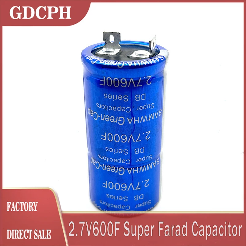 SAMWHA Green-Cap 2.7V600F Super Capacitor 16V100F Supercapacitor Automotive Rectifier Module Aluminum Electronic Ultracapacitor