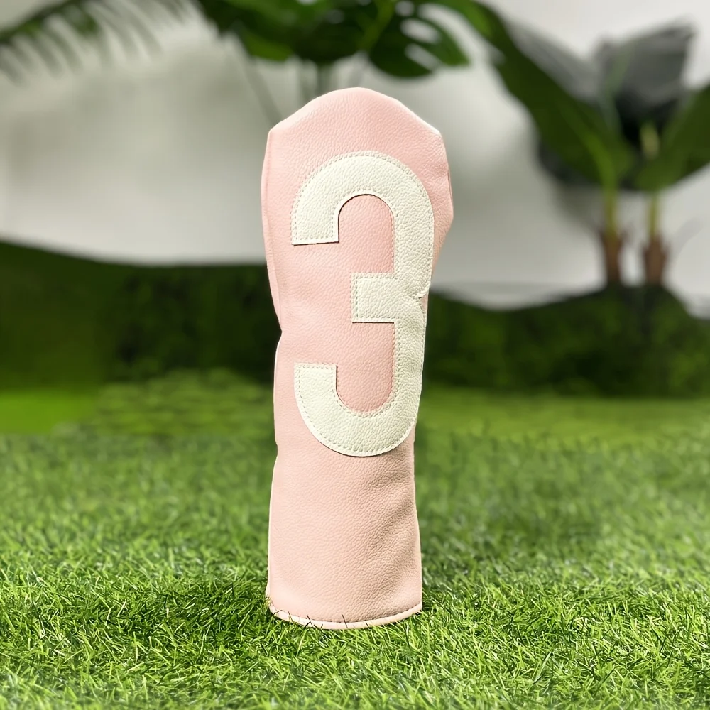 Golf Club Head Covers: Golf Driver Fairway Wood Headcovers for Driver No.1/Fairway No.3/5 - PU Fabric, Elastic Closure image 4